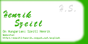 henrik szeitl business card